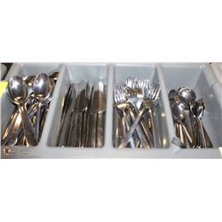 PLASTIC CUTLERY TRAY WITH CONTENTS ON CHOICE
