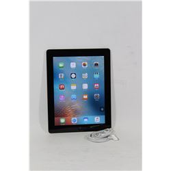 APPLE iPAD WI-FI 9.7" BLACK W/ CHARGE CORDS & BUDS