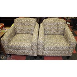 2 FABRIC LAZYBOY SIDE CHAIRS