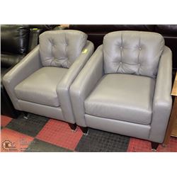2 LEATHER LAZYBOY SIDE CHAIRS