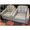 Image 1 : 2 LEATHER LAZYBOY SIDE CHAIRS