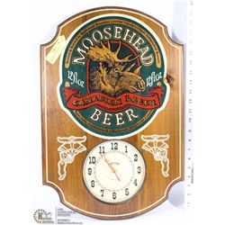 VINTAGE WOOD MOOSEHEAD BEER SIGN WITH