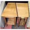 Image 1 : 2 DESIGNER MAPLE END TABLES