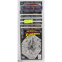 DEATH OF SUPERMAN COMICS 1 - 8 COMPLETE SET