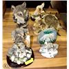 Image 1 : 8 WOLF SCULPTURES INCLUDING A CANADIAN