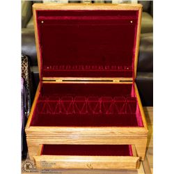 LARGE CHERRY WOOD  PROVINCIAL ONE DRAWER