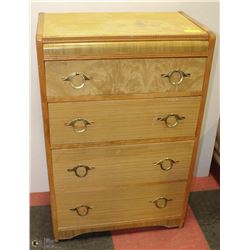 "BLOND" 337 SOLID WOOD 4 DRAWER DRESSER