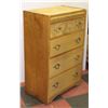 Image 3 : "BLOND" 337 SOLID WOOD 4 DRAWER DRESSER