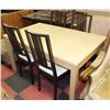 Image 1 : EXPANDABLE DINING ROOM TABLE WITH 4 CHAIRS
