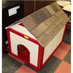 NEW DOG HOUSE WITH ASPHALT SHINGLES