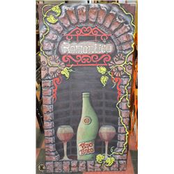 TEXTURED WINE PAINTING 30"X60"