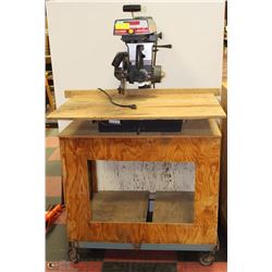5) CRAFTSMAN RADIAL ARM SAW  WITH WOOD STAND