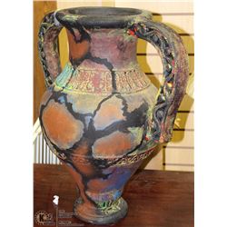 MEXICAN JUG WITH 2 LARGE HANDLES  12"X24"H