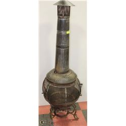 OUTDOOR WOOD BURNING STOVE 67"H