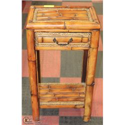BAMBOO ONE DRAWER TABLE 33"TALL