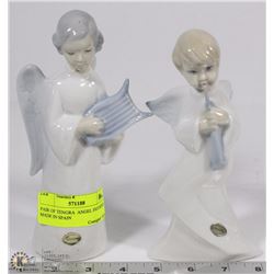 PAIR OF TENGRA  ANGEL FIGURINES MADE IN SPAIN