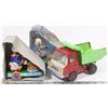 Image 1 : ORIGINAL JAPAN METAL DUMP TRUCK & TIN PANDA TOY