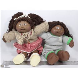 2 AFRICAN AMERICAN CABBAGE PATCH KIDS