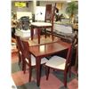 Image 1 : WOOD TABLE WITH 5 CHAIRS
