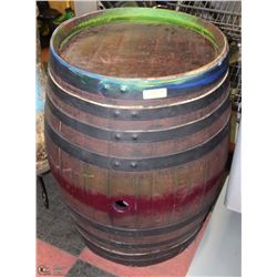 60 GALLON WINE BARREL PAINTED