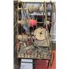 Image 1 : WIRE CART WITH ASSORTED  WIRE