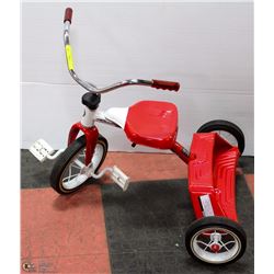 RED&WHITE ROADMASTER TRICYCLE - HOLDS A CHILD
