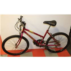 RED ROADRUNNER MOUNTAIN BIKE WITH 21" WHEELS