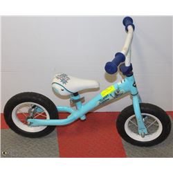 HUFFY BLUE PUSH BIKE WITH 10" WHEELS