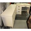 Image 1 : WOOD WHITE 9-DRAWER DRESSER