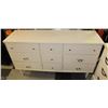 Image 3 : WOOD WHITE 9-DRAWER DRESSER