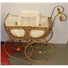 Image 1 : 14)VINTAGE WEAVED STROLLER
