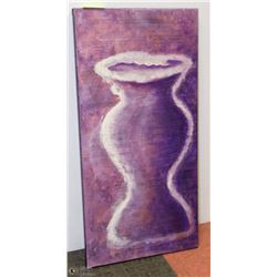 ACRYLIC PURPLE JUG PAINTING 16"X32"