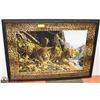 Image 1 : FRAMED LEOPARD PICTURE 42"X30"