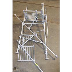 GREY CLOTHS DRYING RACK AS IS