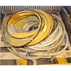 LOT OF 4 AIR HOSES APPROX 75 ',  1"