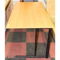 3)WOOD AND METAL DESK