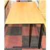 Image 1 : 3)WOOD AND METAL DESK
