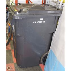 50L ROLLING GARBAGE CONTAINER WITH LID & WHEELS