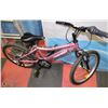 Image 1 : 18" PINK RALEIGH ROCK 6 SPEED BIKE WITH FRONT