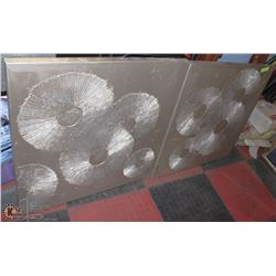 SET OF 2 LARGE CANVASES BY SARAH BROOKE