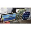Image 1 : LOT OF 3 ARTWORK PICTURES, DOLPHINS, "ALL i NEED"