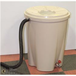 208L RAIN BARREL WITH SCREEN, BOTTOM TAP & OVER