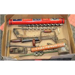 LARGE FLAT OF ANTIQUE TOOLS