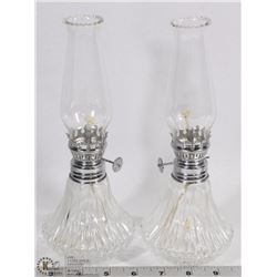 SET OF TWO OIL LAMPS