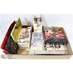 SMALL FLAT OF HOCKEY CARDS AND COLLECTIBLES