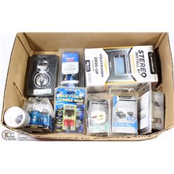 FLAT OF CAR ELECTRONICS INCL HEADLIGHTS ETC