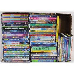 LOT OF 61 KIDS DVDS