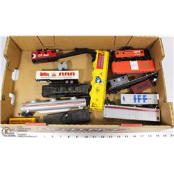 TRAY OF TRAINS AND ACCESSORIES