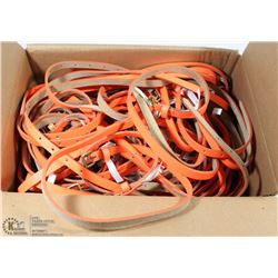 BOX OF LADIES DRESS BELTS - ORANGE