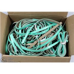 BOX OF LADIES DRESS BELTS - GREEN